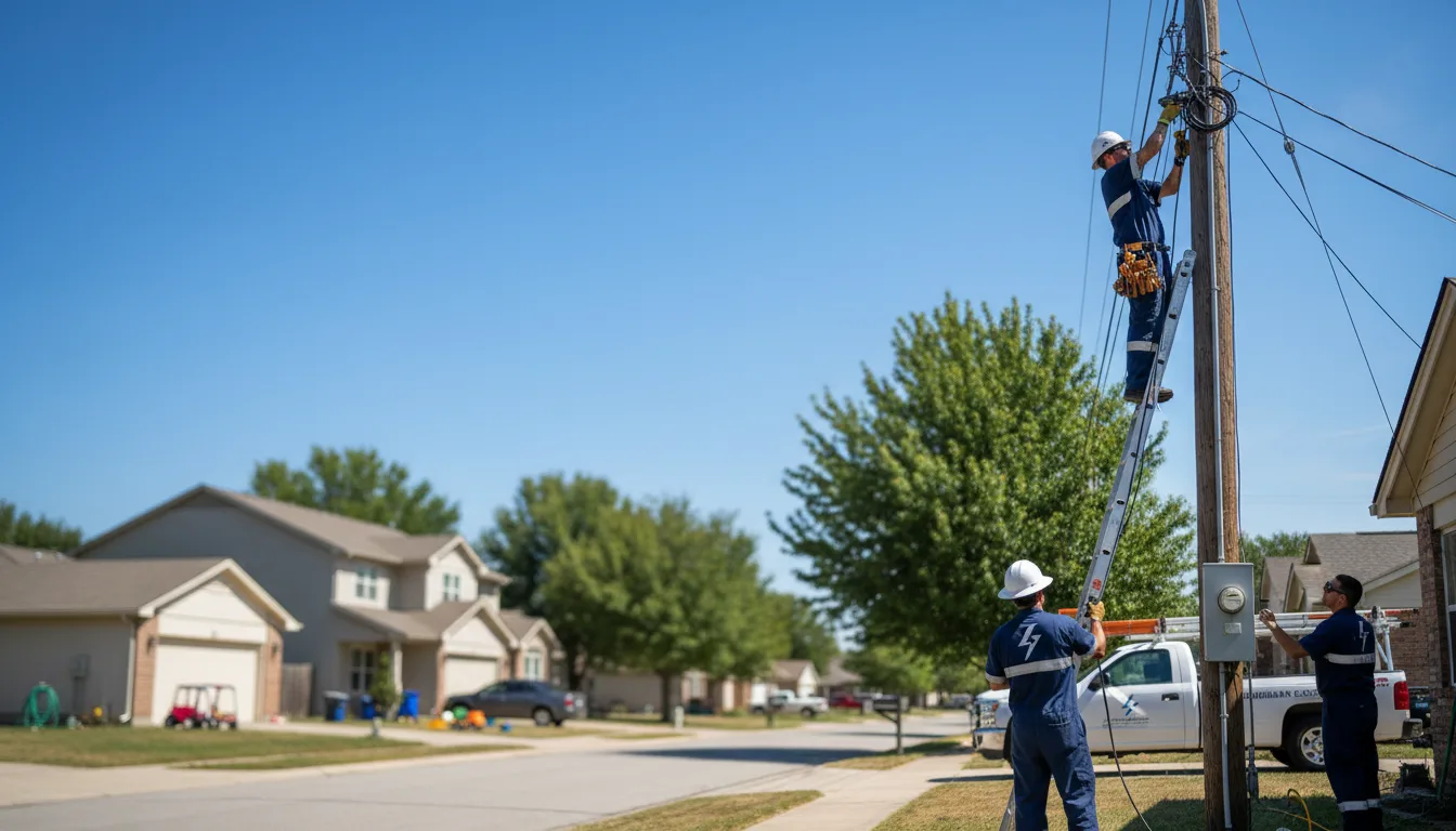 Residential electrician providing installation services in Trementina, NM